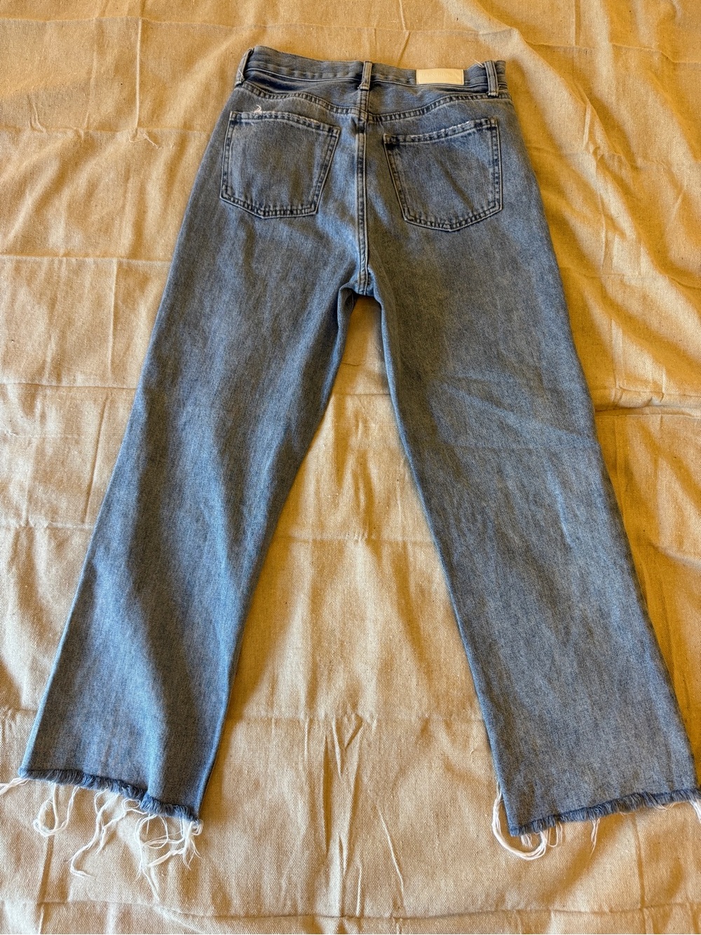 Pistola Cassie High Waist Ripped Crop Jeans Womens 27 Los Feliz Raw Hem Straight - Picture 12 of 14